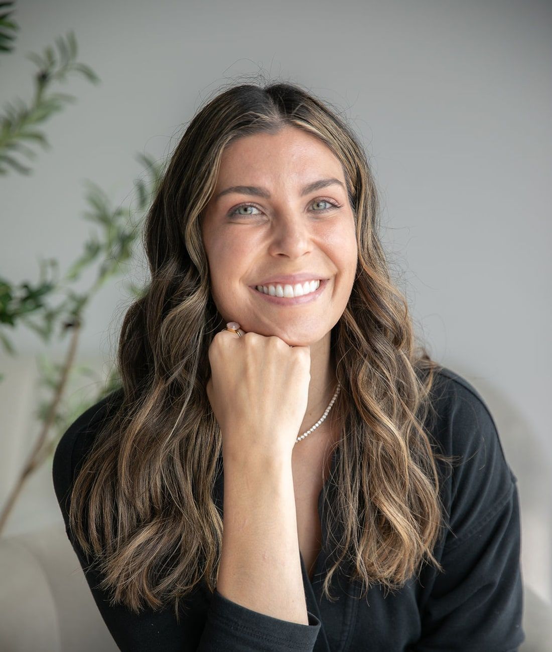 Ashley Corey, DO, owner of Wellspring Skincare, in the Roswell studio